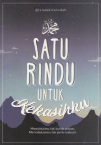 Image of Satu rindu untuk kekasihku